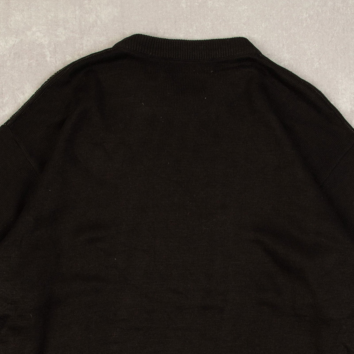 MEN'S VINTAGE 1980S STRUCTURED PATTERNED KNITTED JUMPER - LARGE