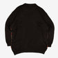 MEN'S VINTAGE 1980S STRUCTURED PATTERNED KNITTED JUMPER - LARGE