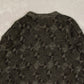 WOMEN'S VINTAGE 1990S LEATHER PATCH PATTERNED KNITTED JUMPER - LARGE