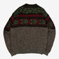 MEN'S VINTAGE 1990S PATTERNED KNITTED JUMPER - MEDIUM