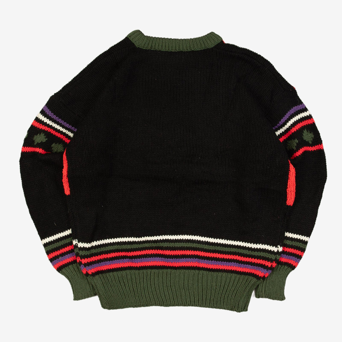 WOMEN'S VINTAGE 1990S STRUCTURED KNITTED JUMPER - LARGE