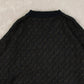 MEN'S VINTAGE 1990S STRUCTURED V-NECK KNITTED JUMPER - LARGE