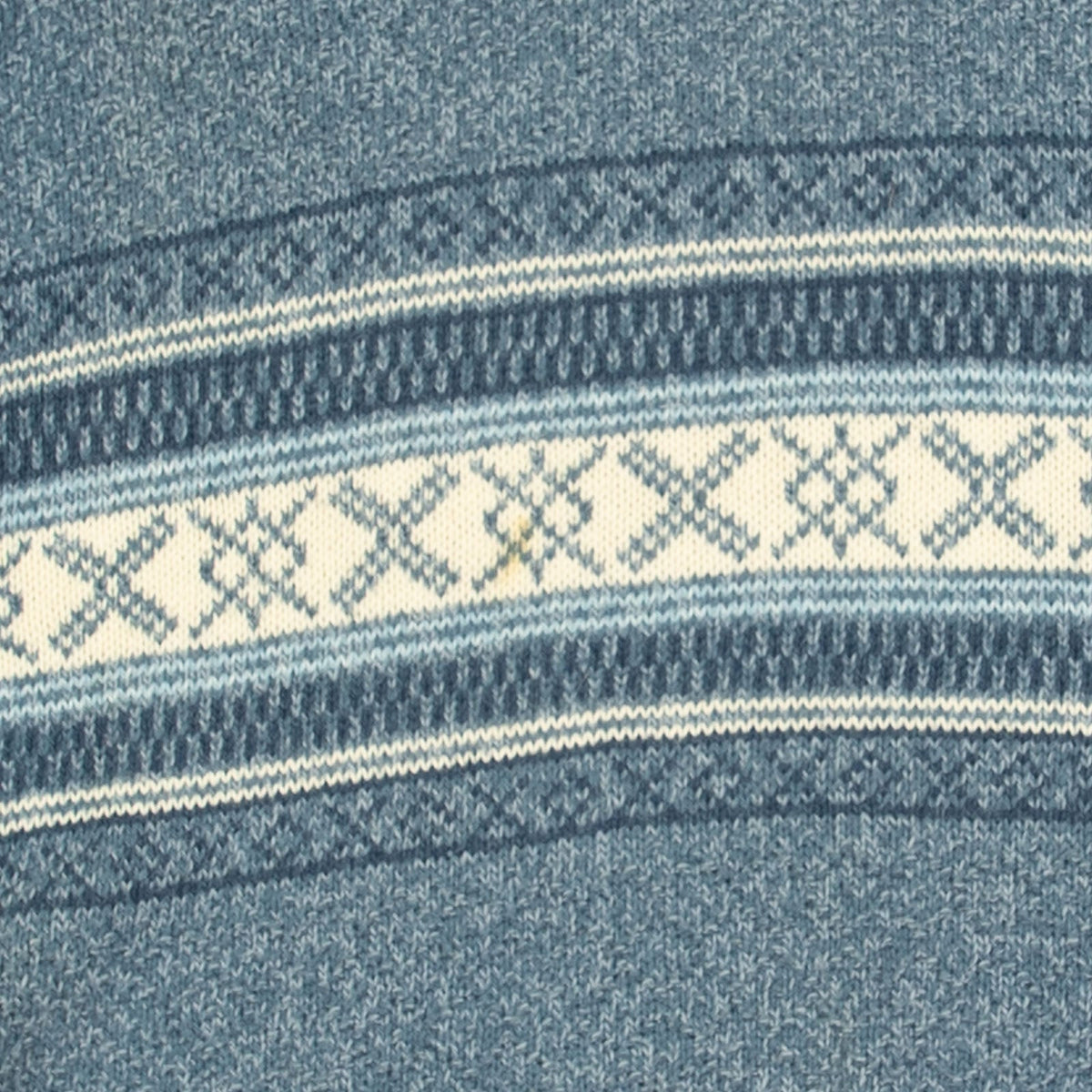 MEN'S VINTAGE 1990S PATTERNED KNITTED JUMPER - LARGE
