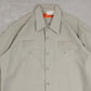 MEN'S VINTAGE RED KAP BLANK BUTTON UP SHIRT - LARGE