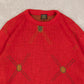 MEN'S VINTAGE 1990S PATTERNED KNITTED JUMPER - MEDIUM