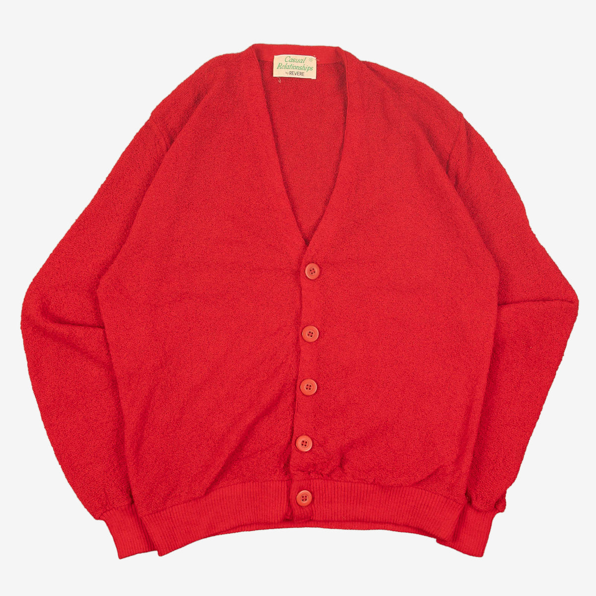 WOMEN'S VINTAGE 1980S KNITTED LIGHTWEIGHT CARDIGAN - MEDIUM