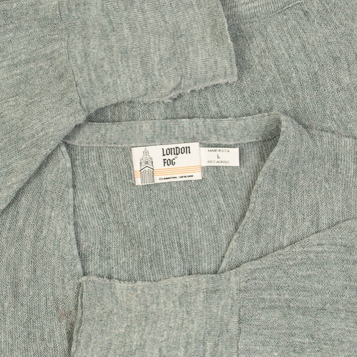 MEN'S VINTAGE 1980S KNITTED CARDIGAN - LARGE