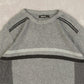 MEN'S VINTAGE 1990S STRIPED KNITTED JUMPER - MEDIUM