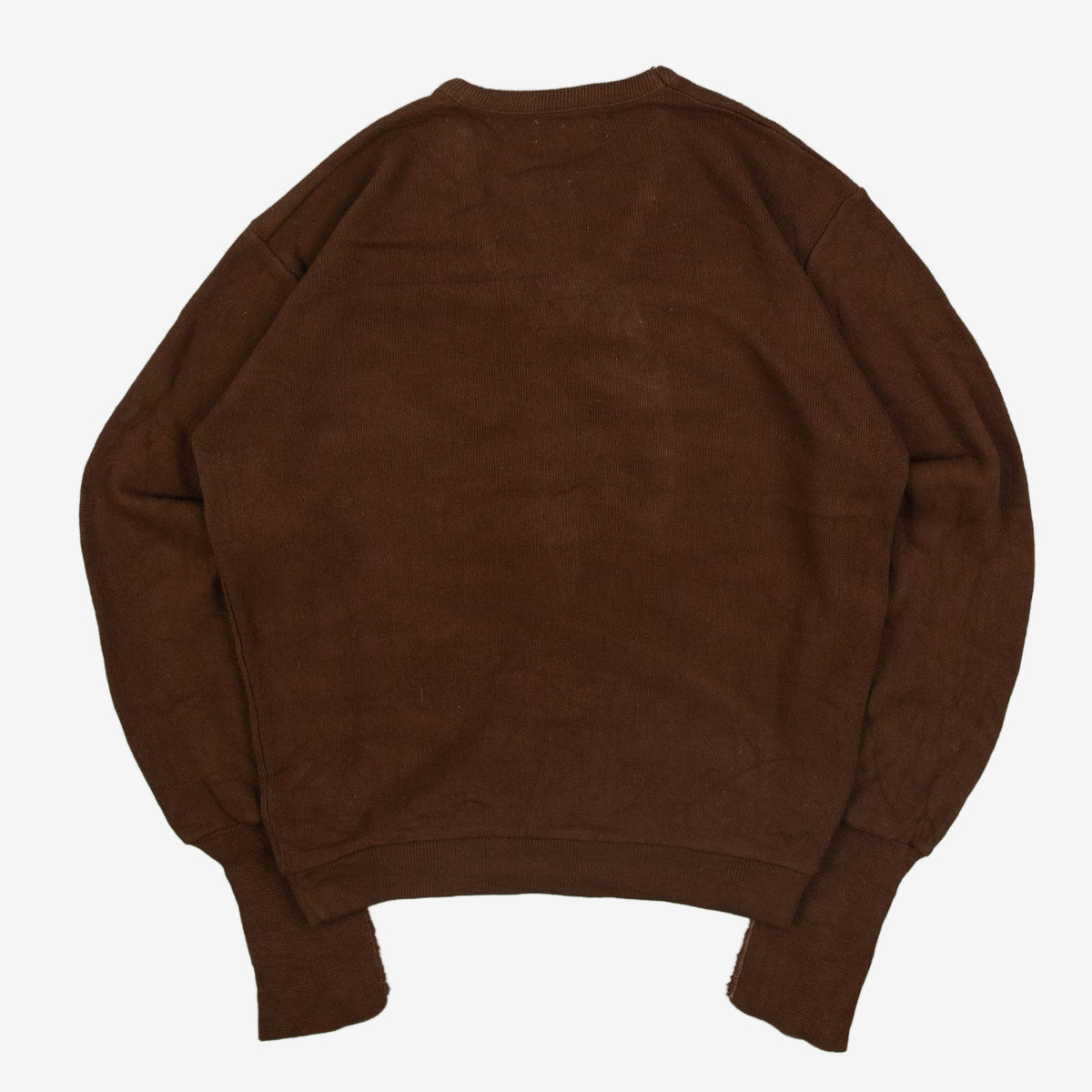 MEN'S VINTAGE 1980S SEARS KNITTED JUMPER - MEDIUM