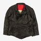 WOMEN'S VINTAGE 1980S LEATHER BIKER JACKET - LARGE