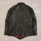 WOMEN'S VINTAGE 1980S LEATHER BIKER JACKET - LARGE