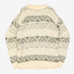 WOMEN'S VINTAGE 1980S PATTERNED STRUCTURED KNITTED JUMPER - MEDIUM