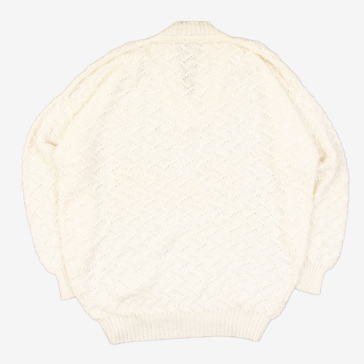 WOMEN'S VINTAGE 1990S STRUCTURED V-NECK KNITTED JUMPER - X-LARGE