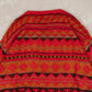MEN'S VINTAGE 1990S STRUCTURED PATTERNED KNITTED JUMPER - LARGE