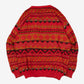 MEN'S VINTAGE 1990S STRUCTURED PATTERNED KNITTED JUMPER - LARGE