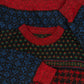 MEN'S VINTAGE HERRINGBONE PATTERNED KNITTED JUMPER - MEDIUM