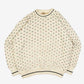 MEN'S VINTAGE 1990S STRUCTURED PATTERNED KNITTED JUMPER - XX-LARGE