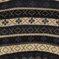 MEN'S VINTAGE 1990S SEARS PATTERNED KNITTED JUMPER - LARGE