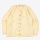 WOMEN'S VINTAGE 1990S ROUND NECK STRUCTURED CARDIGAN - LARGE