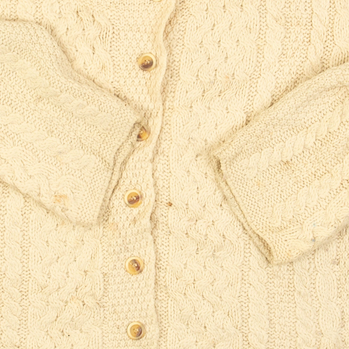 WOMEN'S VINTAGE 1990S ROUND NECK STRUCTURED CARDIGAN - LARGE