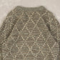 WOMEN'S VINTAGE 1990S DIAMOND STRUCTURED KNITTED JUMPER - MEDIUM