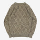WOMEN'S VINTAGE 1990S DIAMOND STRUCTURED KNITTED JUMPER - MEDIUM