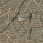 WOMEN'S VINTAGE 1990S DIAMOND STRUCTURED KNITTED JUMPER - MEDIUM