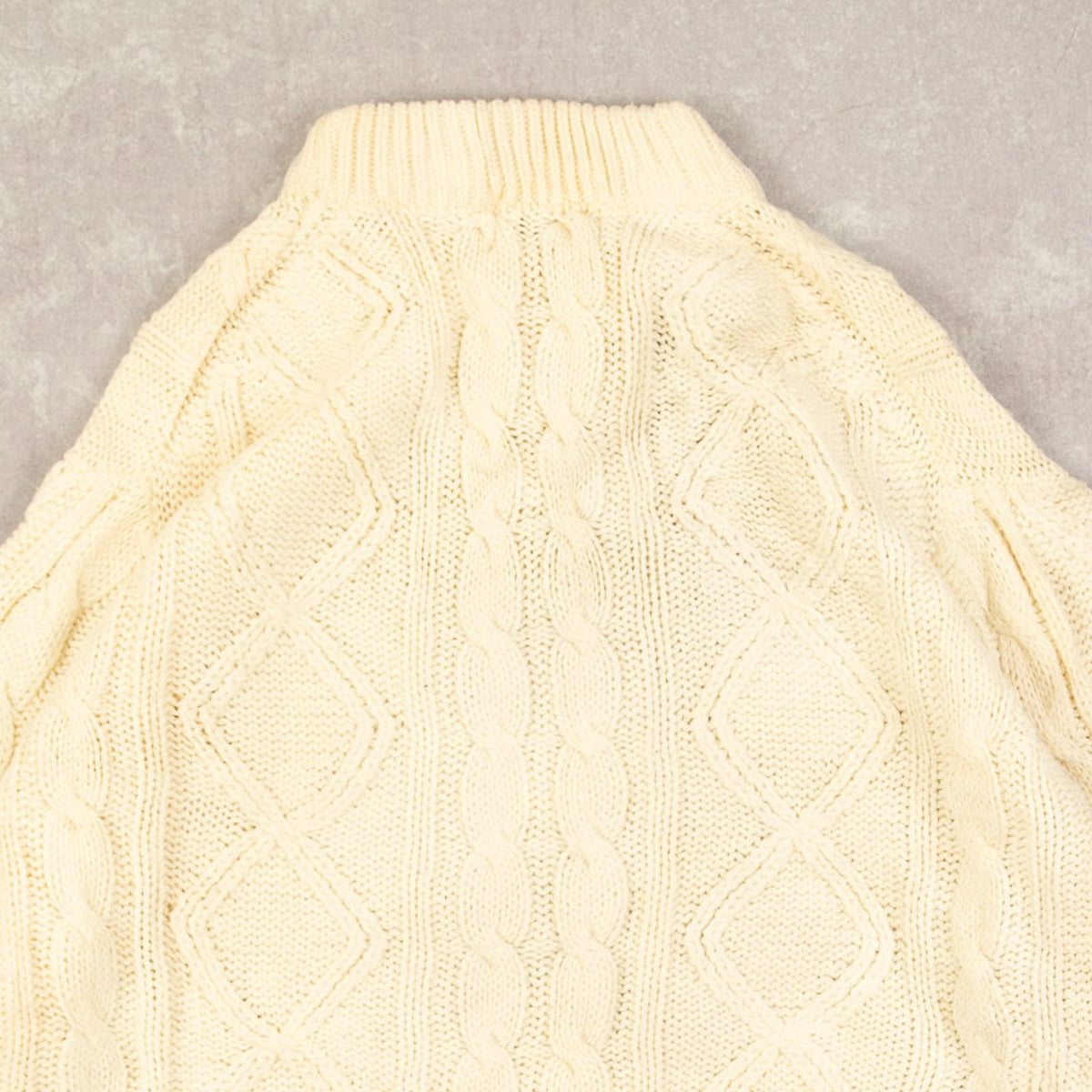 WOMEN'S VINTAGE 1980S SEARS ARAN KNITTED JUMPER - X-LARGE