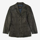 WOMEN'S VINTAGE 1990S LEATHER BLAZER JACKET - LARGE