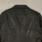 WOMEN'S VINTAGE 1990S LEATHER BLAZER JACKET - LARGE