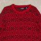 MEN'S VINTAGE CHAPS PATTERNED KNITTED JUMPER - LARGE