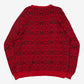 MEN'S VINTAGE CHAPS PATTERNED KNITTED JUMPER - LARGE