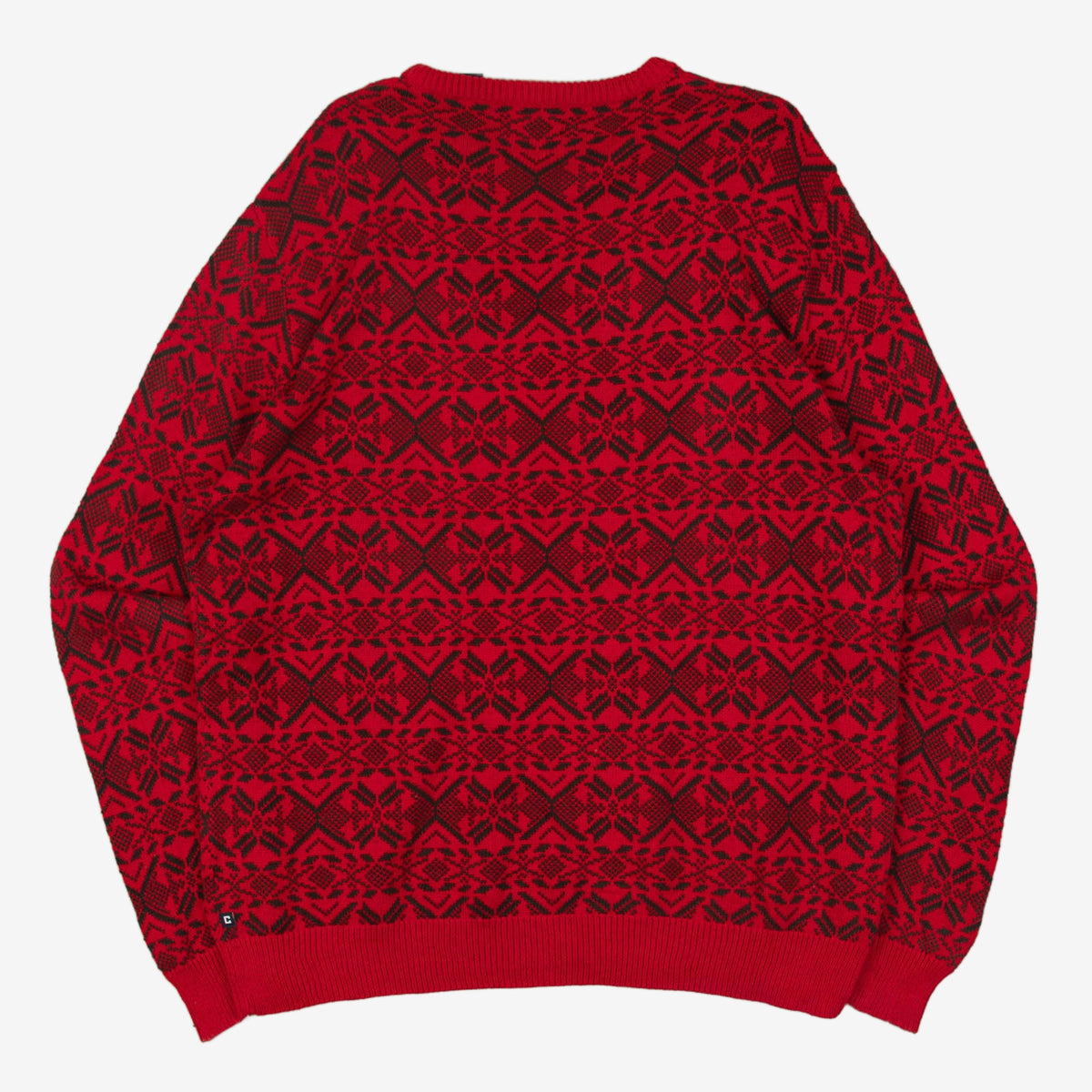 MEN'S VINTAGE CHAPS PATTERNED KNITTED JUMPER - LARGE