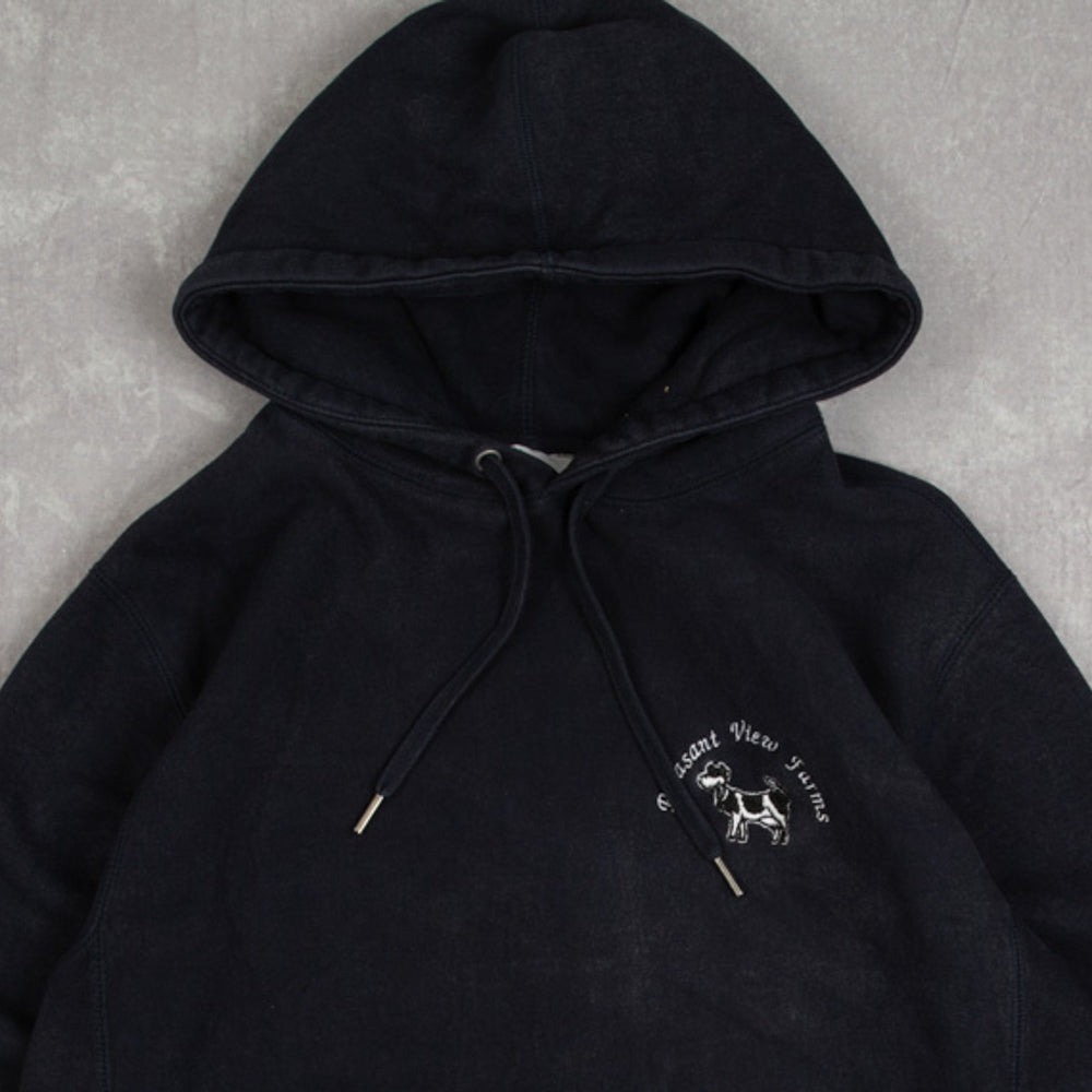 MEN'S VINTAGE PLEASANT VIEW FARM HOODED SWEATSHIRT - SMALL