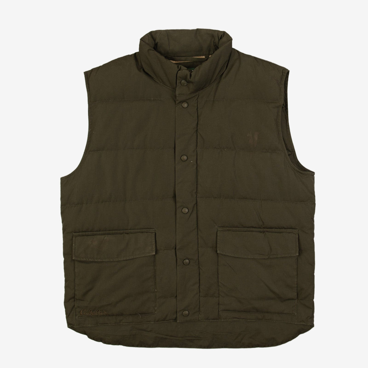 MEN'S VINTAGE 1990S PUFFER DOWN GILET JACKET - LARGE