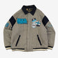 MEN'S VINTAGE 1990S ROCAWEAR PATCH VARSITY BOMBER JACKET - SMALL
