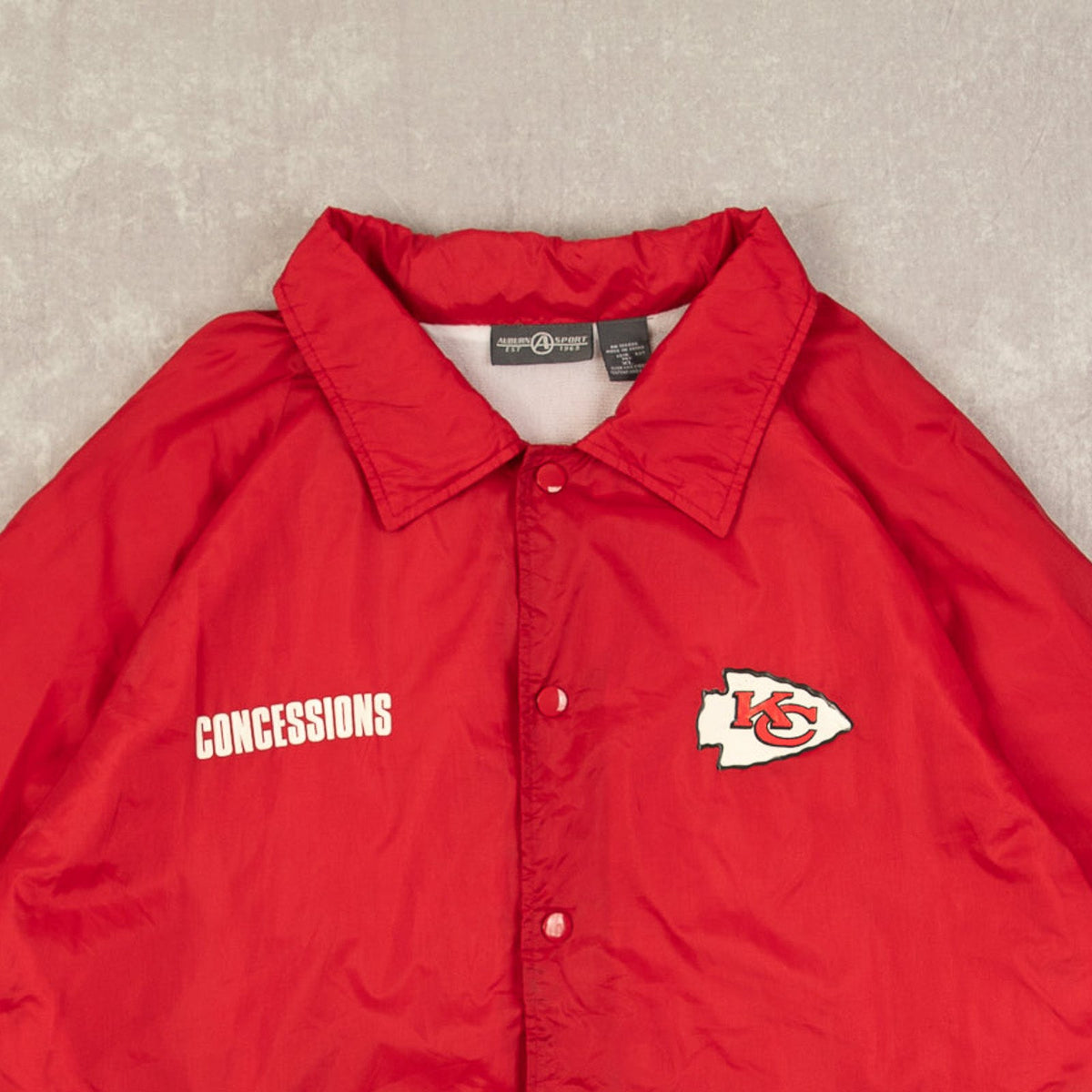 MEN'S VINTAGE KANSAS CITY CHIEFS COACH JACKET - X-LARGE