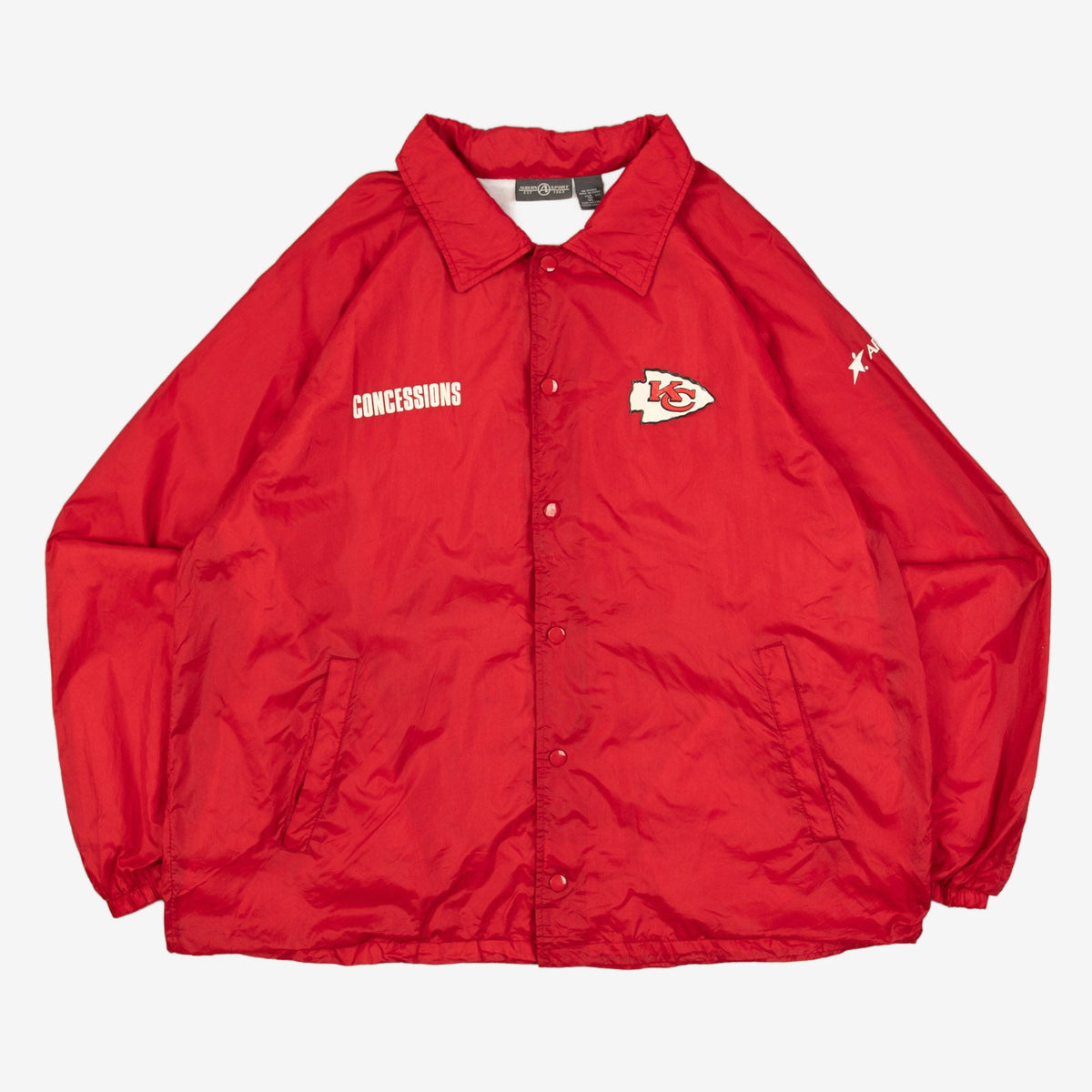 MEN'S VINTAGE KANSAS CITY CHIEFS COACH JACKET - X-LARGE