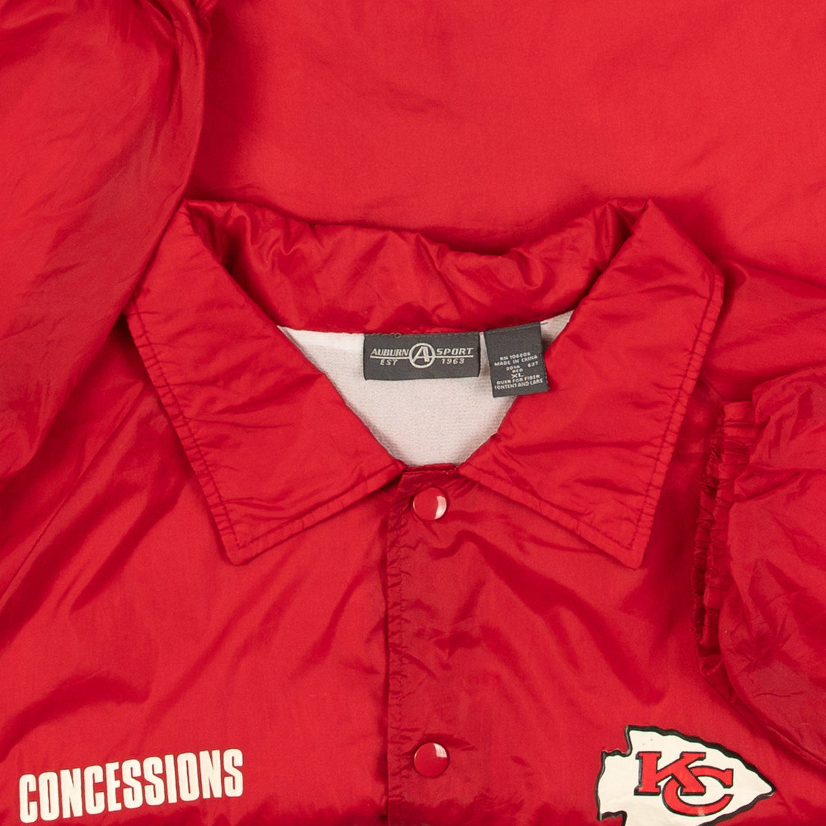 MEN'S VINTAGE KANSAS CITY CHIEFS COACH JACKET - X-LARGE