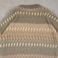 MEN'S VINTAGE 1990S STRUCTURED PATTERNED KNITTED JUMPER - LARGE