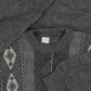 MEN'S VINTAGE 1990S PATTERNED KNITTED JUMPER - MEDIUM