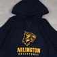 MEN'S VINTAGE RUSSELL ATHLETIC ARLINGTON VOLLEYBALL HOODED SWEATSHIRT - XX-LARGE