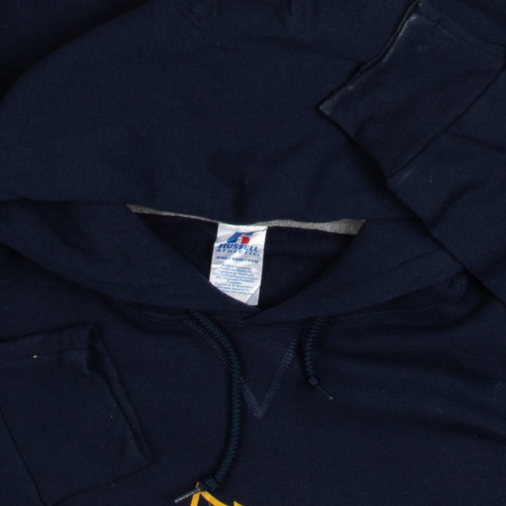 MEN'S VINTAGE RUSSELL ATHLETIC ARLINGTON VOLLEYBALL HOODED SWEATSHIRT - XX-LARGE