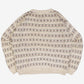 MEN'S VINTAGE 1990S PATTERNED KNITTED JUMPER - MEDIUM