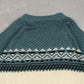 MEN'S VINTAGE 1990S PATTERNED RIB KNITTED JUMPER - X-LARGE