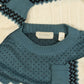 MEN'S VINTAGE 1990S PATTERNED RIB KNITTED JUMPER - X-LARGE