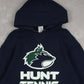 MEN'S VINTAGE RUSSELL ATHLETIC HUNT TENNIS HOODED SWEATSHIRT - MEDIUM