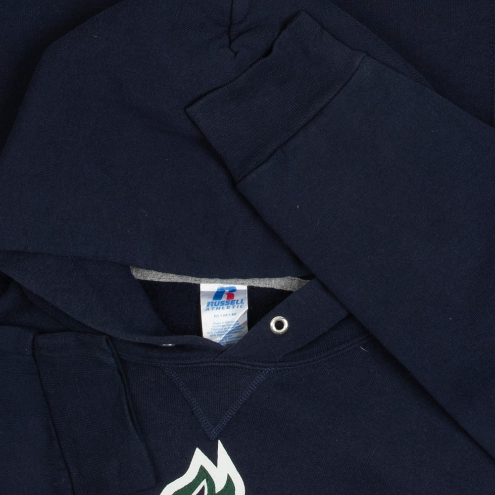MEN'S VINTAGE RUSSELL ATHLETIC HUNT TENNIS HOODED SWEATSHIRT - MEDIUM