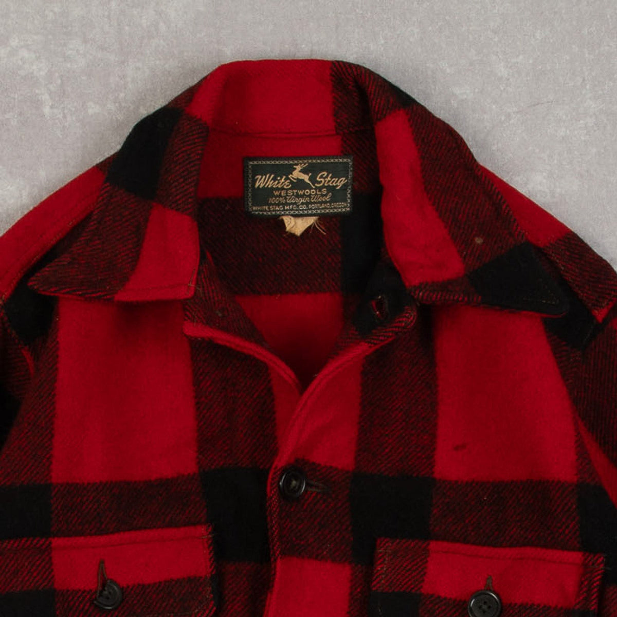 MEN'S VINTAGE 1980S CHECKED SHIRT JACKET - MEDIUM