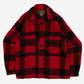 MEN'S VINTAGE 1980S CHECKED SHIRT JACKET - MEDIUM